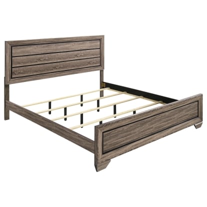 Coaster Kauffman Transitional Washed Taupe Eastern King Bed Model 204191Ke