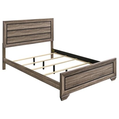 Coaster Kauffman Transitional Washed Taupe Queen Bed Model 204191Q