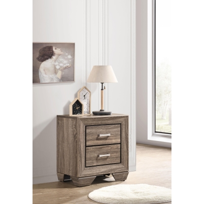 Coaster Kauffman Transitional Washed Taupe Nightstand Model 204192