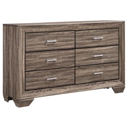 Coaster Kauffman Transitional Washed Taupe Dresser Model 204193