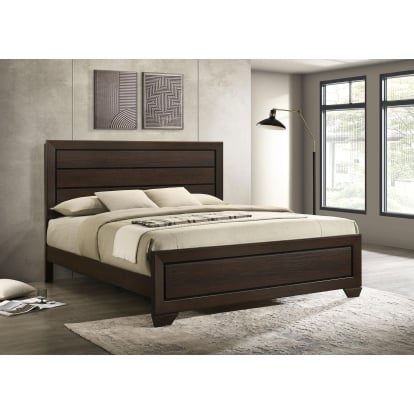 Coaster Kauffman Transitional Dark Cocoa Eastern King Bed Model 204391Ke