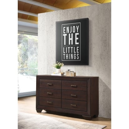 Coaster Kauffman Transitional Dark Cocoa Dresser Model 204393