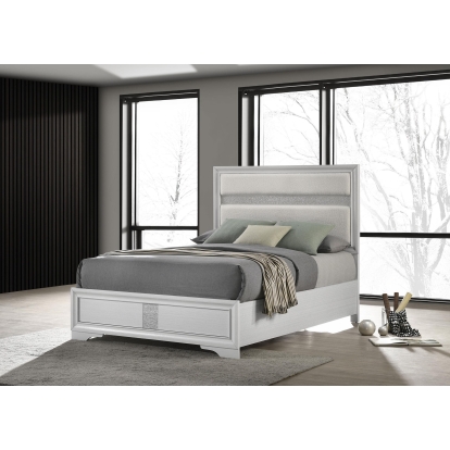 Coaster Miranda Contemporary White Full Bed Model 205110F