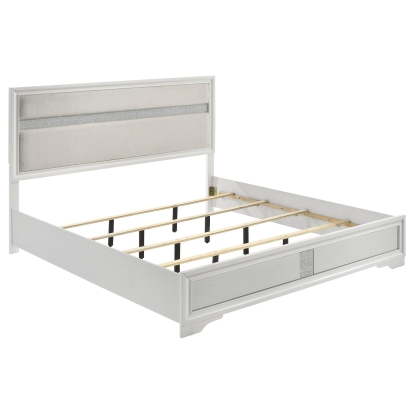 Coaster Miranda Contemporary White Eastern King Bed Model 205110Ke