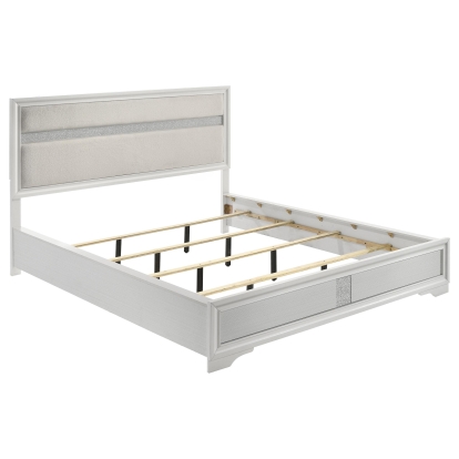 Coaster Miranda Contemporary White California King Bed Model 205110Kw