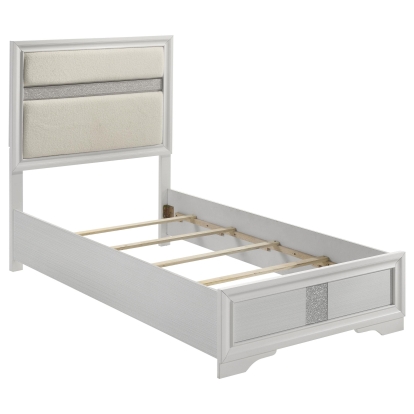 Coaster Miranda Contemporary White Twin Bed Model 205110T