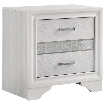 Coaster Miranda Contemporary White Nightstand Model 205112