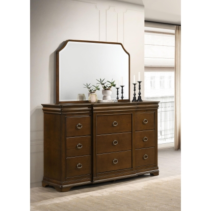 Coaster Garland Traditional Dresser With Mirror Model 205303M