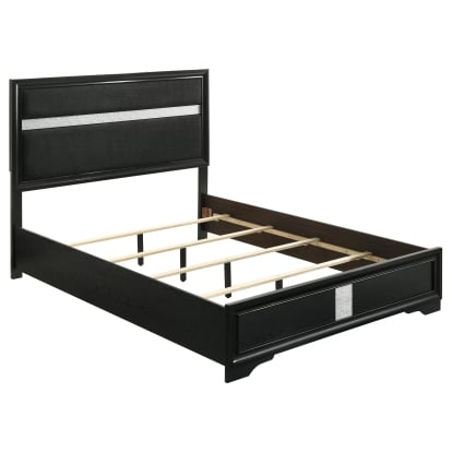 Coaster Miranda Contemporary Black Eastern King Bed Model 206360Ke