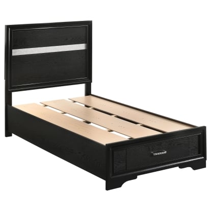 Coaster Miranda Contemporary Black Twin Storage Bed Model 206361T
