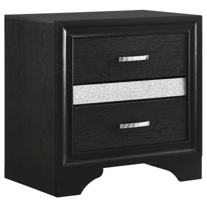 Coaster Miranda Contemporary Black Nightstand Model 206362