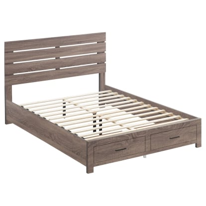 Coaster Brantford Farmhouse Barrel Oak Queen Storage Bed Model 207040Q