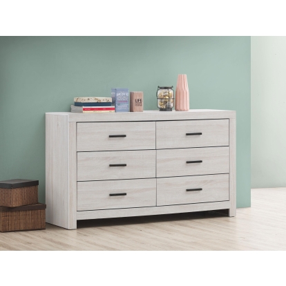 Coaster Brantford Farmhouse Coastal White Dresser Model 207053
