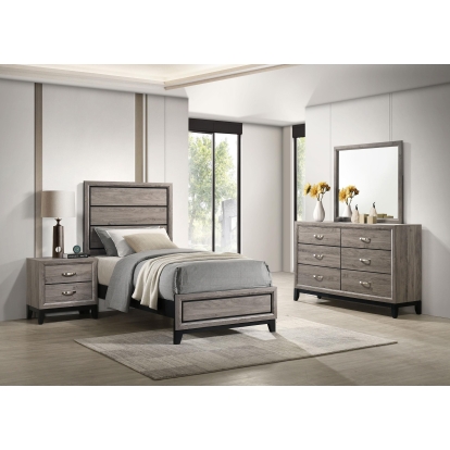 Coaster Watson Transitional Light Taupe Twin Bed Model 215911T-S4