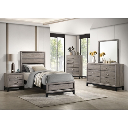 Coaster Watson Transitional Light Taupe Twin Bed Model 215911T-S5