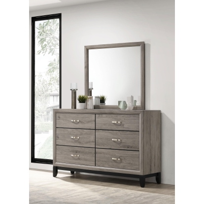 Coaster Watson Transitional Light Taupe Dresser With Mirror Model 215913M