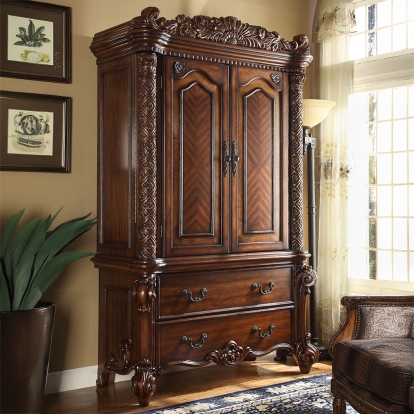 ACME Vendome Cherry Wardrobe/TV Armoire Model 22007