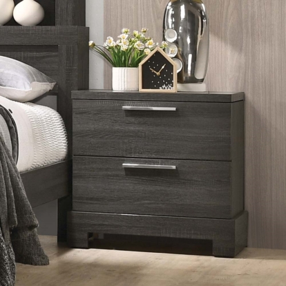 ACME Lantha Gray Oak Nightstand Model 22033