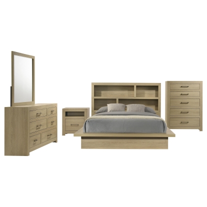 Coaster Hendricks Transitional Light Oak Queen Bed Model 222650Q-S5