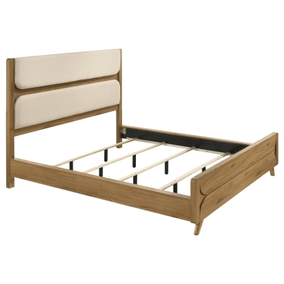 Coaster Bennett Mid-Century Modern Light Oak California King Bed Model 222901Kw