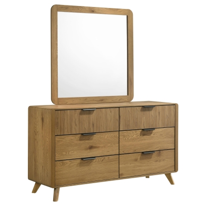Coaster Bennett Mid-Century Modern Light Oak Dresser Model 222903M