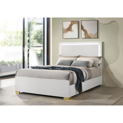 Coaster Marceline Contemporary White Full Bed Model 222931F