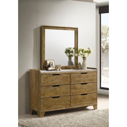 Coaster Henderson Rustic Dresser With Mirror Model 222973M