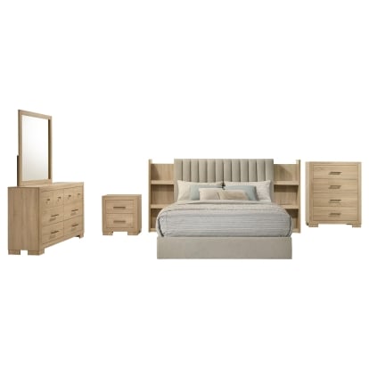 Coaster Arielle Transitional Light Oak Queen Bed Model 223111Q-S5