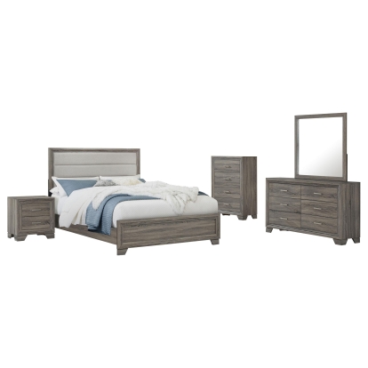 Coaster Wright Transitional Brown Oak Eastern King Bed Model 223341Ke-S5