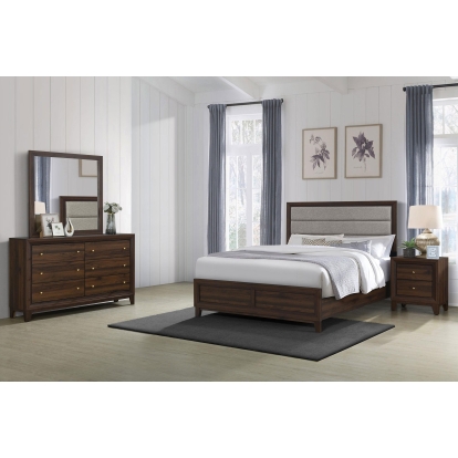 Coaster Welsley Transitional Walnut California King Bed Model 223441Kw-S4