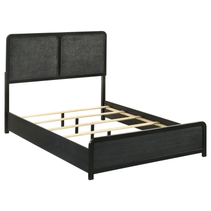 Coaster Cavelle Mid-Century Modern Black Full Bed Model 223661F