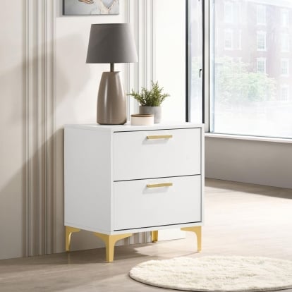 Coaster Kendall Modern Classics White Nightstand Model 224402
