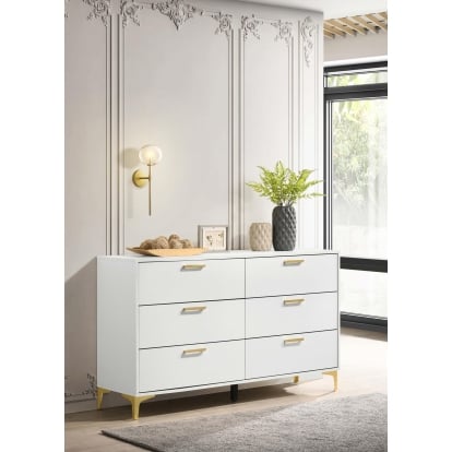 Coaster Kendall Modern Classics White Dresser Model 224403