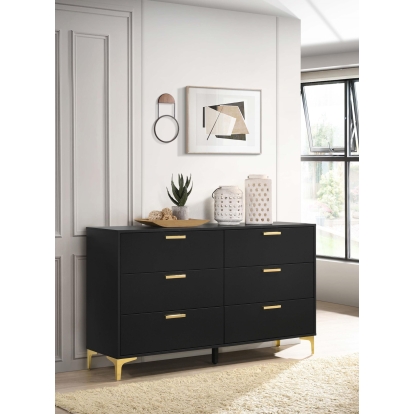Coaster Kendall Modern Classics Black Dresser Model 224453
