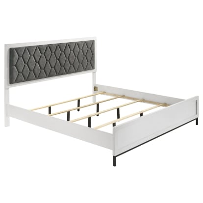 Coaster Sonora Contemporary White California King Bed Model 224861Kw