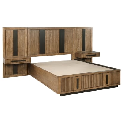 Coaster Terrace Transitional Wall Bed Panel With Nightstand (Pair) Model 224907