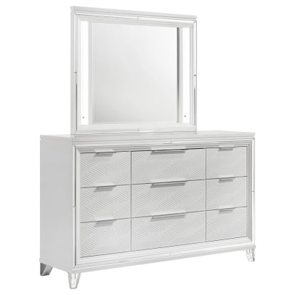 Coaster Marmore Contemporary Dresser With Mirror Model 224963M