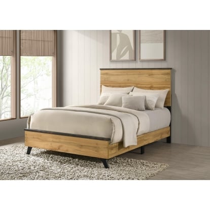 Coaster Kaywood Mid-Century Modern Weathered Brown Full Bed Model 225001F