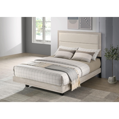 Coaster Trenton Contemporary Rustic Cream Full Bed Model 225061F