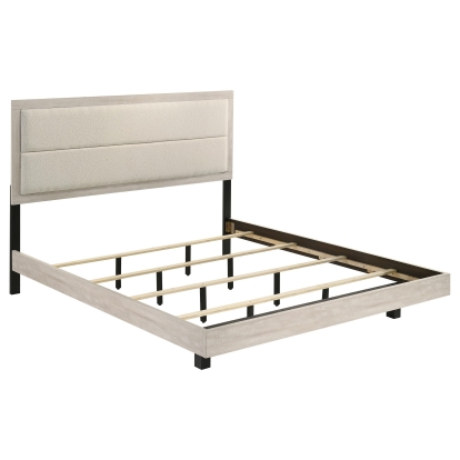 Coaster Trenton Contemporary Rustic Cream Eastern King Bed Model 225061Ke