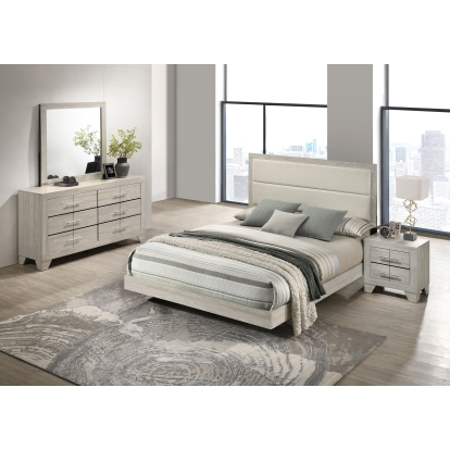 Coaster Trenton Contemporary Rustic Cream Queen Bed Model 225061Q-S4