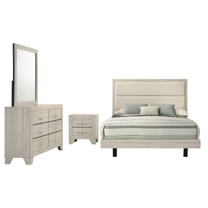 Coaster Trenton Contemporary Rustic Cream Queen Bed Model 225061Q-S4