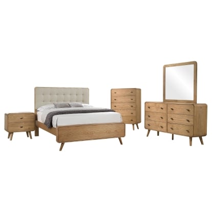 Coaster Robyn Mid-Century Modern Eastern King Bed Model 225091Ke-S5