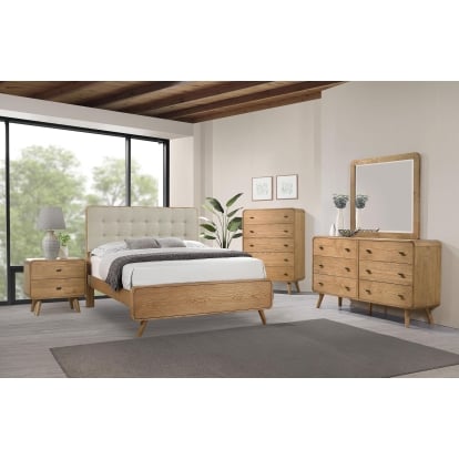 Coaster Robyn Mid-Century Modern Queen Bed Model 225091Q-S5