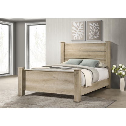 Coaster Oakglen Rustic Weathered Oak Eastern King Bed Model 225101Ke