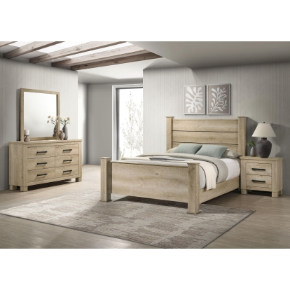 Coaster Oakglen Rustic Weathered Oak Queen Bed Model 225101Q-S4