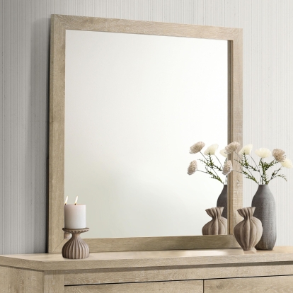 Coaster Oakglen Rustic Weathered Oak Dresser Mirror Model 225104