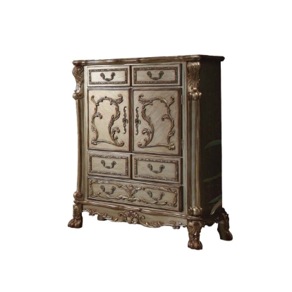 ACME Dresden Gold Patina & Bone Chest Model 23166