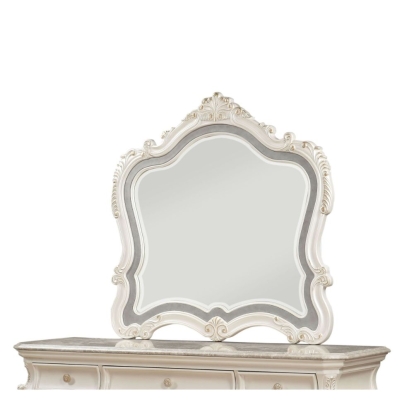 ACME Chantelle Pearl White Mirror Model 23544