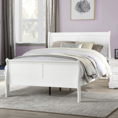 ACME Louis Philippe White Twin Bed Model 23845T